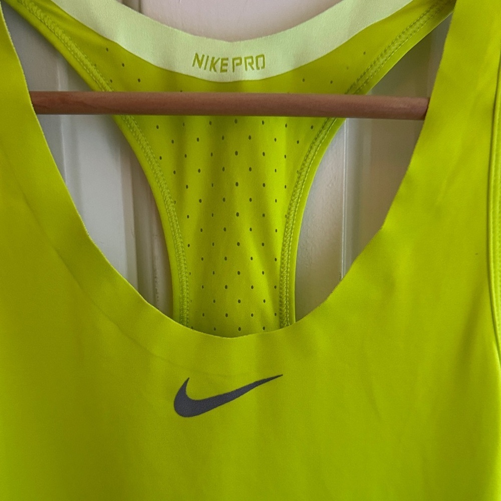 Nike Women's Bright Yellow Tank Top - Picture 2 of 7
